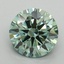 1.74 Ct. Fancy Vivid Pacific Green Round Lab Grown Diamond