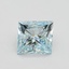 5.01 Ct. Fancy Intense Blue Princess Lab Grown Diamond