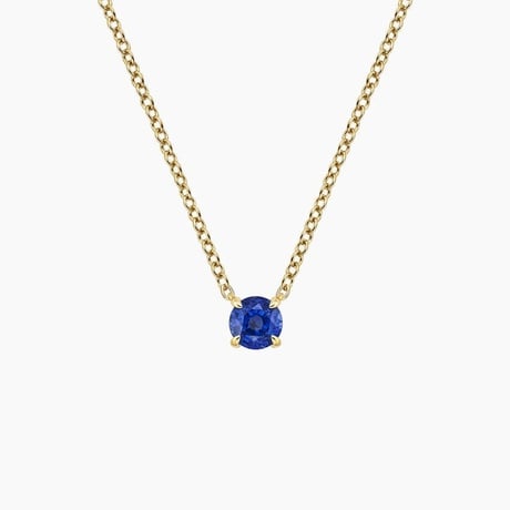 Sapphire Solitaire Pendant