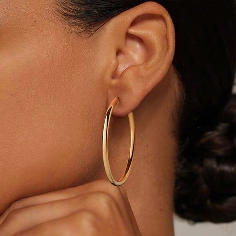 3mm Oversized Perfect Tube Hoop Earrings