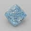 1.04 Ct. Fancy Vivid Blue Cushion Lab Grown Diamond