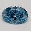 1.51 Ct. Fancy Vivid Blue Oval Lab Grown Diamond