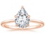 14K Rose Gold Petite Esme 1.5mm Ring, smalltop view
