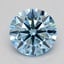 0.73 Ct. Fancy Vivid  Blue Round Lab Grown Diamond