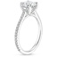 Platinum Lissome Three-Quarter Coverage Diamond Ring, smallside view