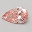0.50 Ct. Fancy Vivid Pink Pear Lab Grown Diamond