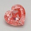 1.07 Ct. Fancy Vivid Pink Heart Lab Grown Diamond