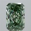 8.51 Ct. Fancy Vivid  Green Radiant Lab Grown Diamond
