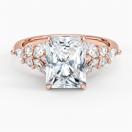 14K Rose Gold Nadia Taper Diamond Ring
