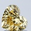 1.06 Ct. Fancy Vivid Yellow Heart Lab Grown Diamond