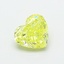 0.76 Ct. Fancy Intense Yellow Heart Lab Grown Diamond