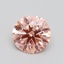 1.33 Ct. Fancy Intense Pink Round Lab Grown Diamond