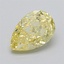 1.09 Ct. Fancy Yellow Pear Lab Grown Diamond