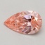 0.53 Ct. Fancy Vivid Pink Pear Lab Grown Diamond