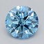 1.51 Ct. Fancy Vivid  Blue Round Lab Grown Diamond