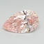 7.09 Ct. Fancy Vivid Pink Pear Lab Grown Diamond