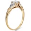 The Isobel Ring, smalltop view on a hand