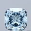 3.03 Ct. Fancy Intense Blue Cushion Lab Grown Diamond