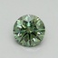 0.76 Ct. Fancy Vivid Green Round Lab Grown Diamond