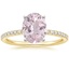 18K Yellow Gold Ballad Half Coverage Diamond Ring (1/8 ct. tw.), smalltop view