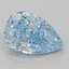 2.08 Ct. Fancy Vivid Blue Pear Lab Grown Diamond