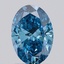 1.06 Ct. Fancy Vivid Blue Oval Lab Grown Diamond