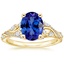 14K Yellow Gold Begonia Vine Diamond Ring (1/2 ct. tw.), smalltop view
