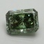 2.18 Ct. Fancy Vivid Green Radiant Lab Grown Diamond
