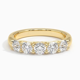 Five Stone Trellis Diamond Ring (1 ct. tw.) in 18K Yellow Gold