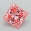 3.09 Ct. Fancy Vivid Pink Princess Lab Grown Diamond