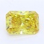 6.28 Ct. Fancy Vivid Yellow Radiant Lab Grown Diamond