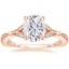 14K Rose Gold Zinnia Diamond Ring (1/3 ct. tw.), smalltop view