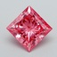 2.01 Ct. Fancy Vivid Pink Princess Lab Grown Diamond
