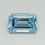 1.11 Ct. Fancy Vivid Blue Emerald Lab Grown Diamond