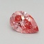 0.45 Ct. Fancy Vivid Pink Pear Lab Grown Diamond
