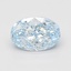 1.09 Ct. Fancy Vivid Blue Oval Lab Grown Diamond