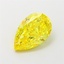 1.60 Ct. Fancy Vivid  Yellow Pear Lab Grown Diamond