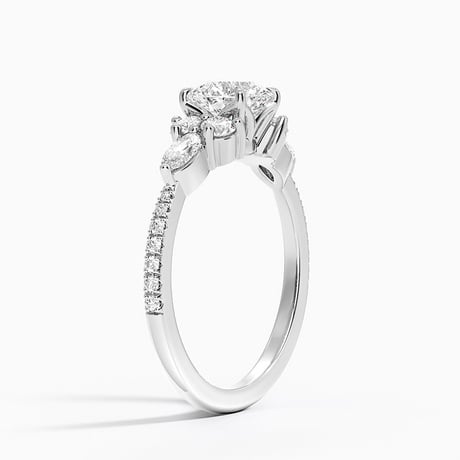 Luxe Marquise and Round Diamond Setting