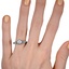 The Elda Ring, smallzoomed in top view on a hand