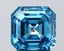 2.50 Ct. Fancy Vivid  Blue Asscher Lab Grown Diamond
