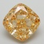 5.60 Ct. Fancy Yellowish Brown Cushion Lab Grown Diamond