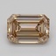 1.09 Ct. Light  Brown Emerald Lab Grown Diamond