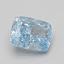 1.04 Ct. Fancy Vivid Blue Cushion Lab Grown Diamond