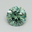 0.7 Ct. Fancy Vivid Pacific Green Round Lab Grown Diamond