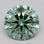 2.07 Ct. Fancy Vivid Blue Green Round Lab Grown Diamond