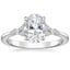 18K White Gold Nadia Diamond Ring, smalltop view