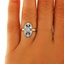 The Coronia Ring, smalltop view on a hand