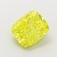 1.18 Ct. Fancy Vivid  Yellow Cushion Lab Grown Diamond