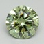 2.09 Ct. Fancy Vivid Green Round Lab Grown Diamond