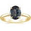 14K Yellow Gold Dawn 1.5mm Diamond Ring, smalltop view